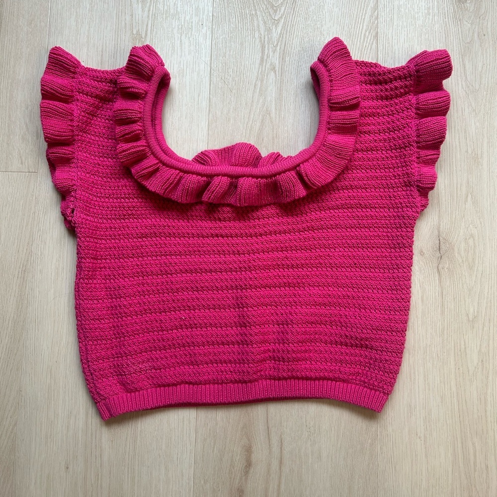 Women HM Cropped Sweater Tank L